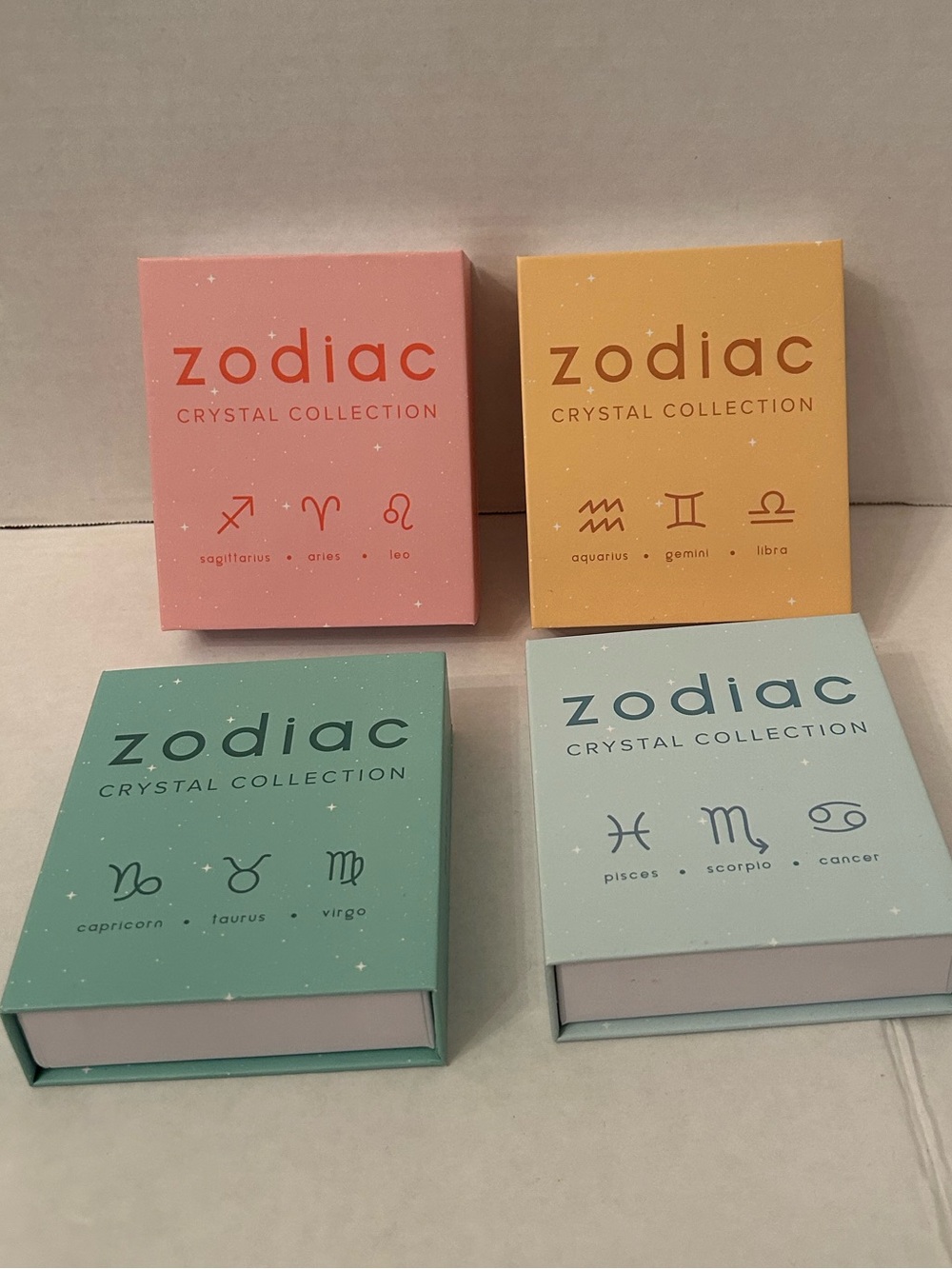 Zodiac Crystal Collection bundle of 4